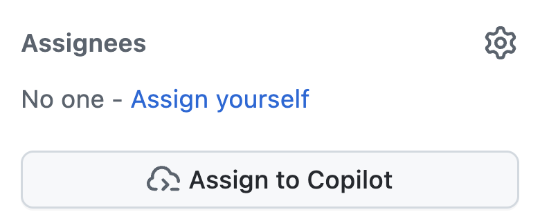 Assigning Copilot to an issue